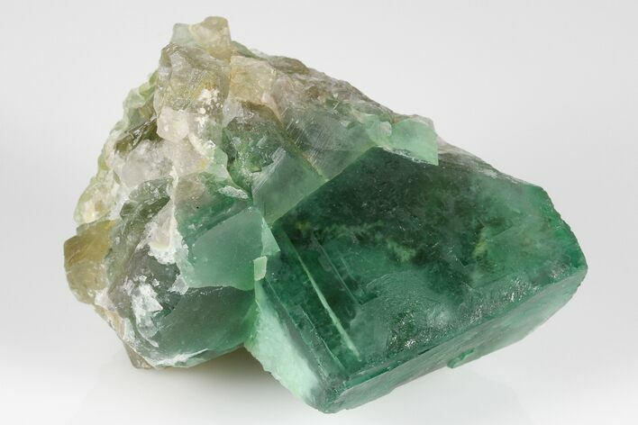 Green, Fluorescent, Cubic Fluorite Crystals - Madagascar #183889